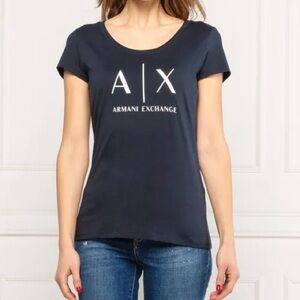 Armani Exchange Navy T-Shirt, women’s size medium